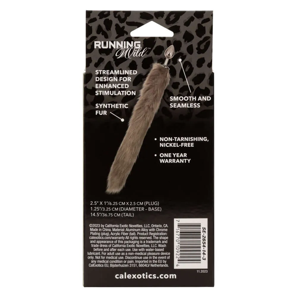 Running Wild Tail Anal Plug - Grey