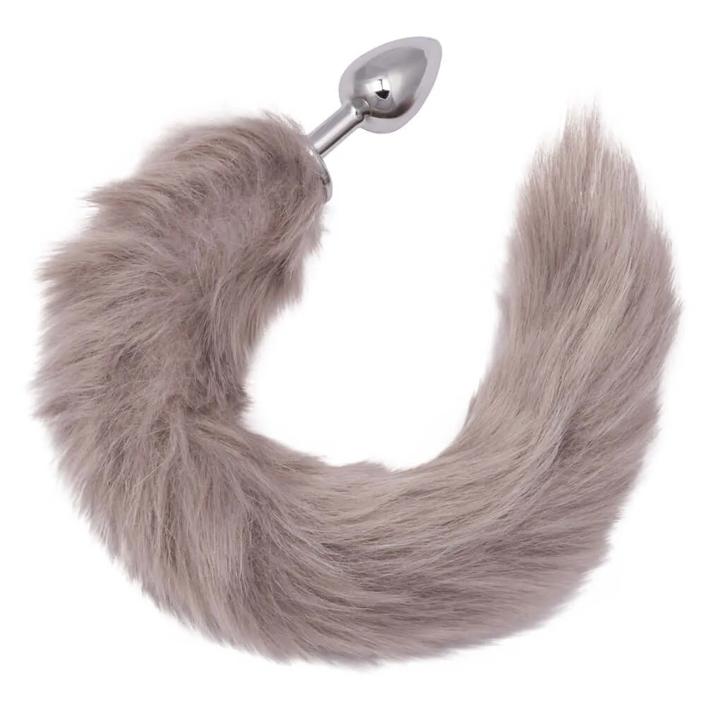 Running Wild Tail Anal Plug - Grey