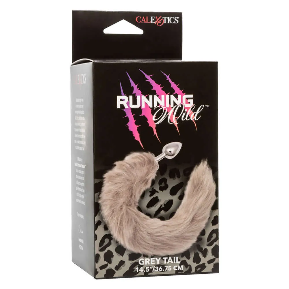 Running Wild Tail Anal Plug - Grey