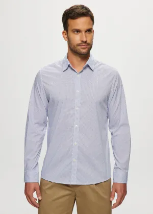 Ryan Stretch Cotton Blend in White Geo
