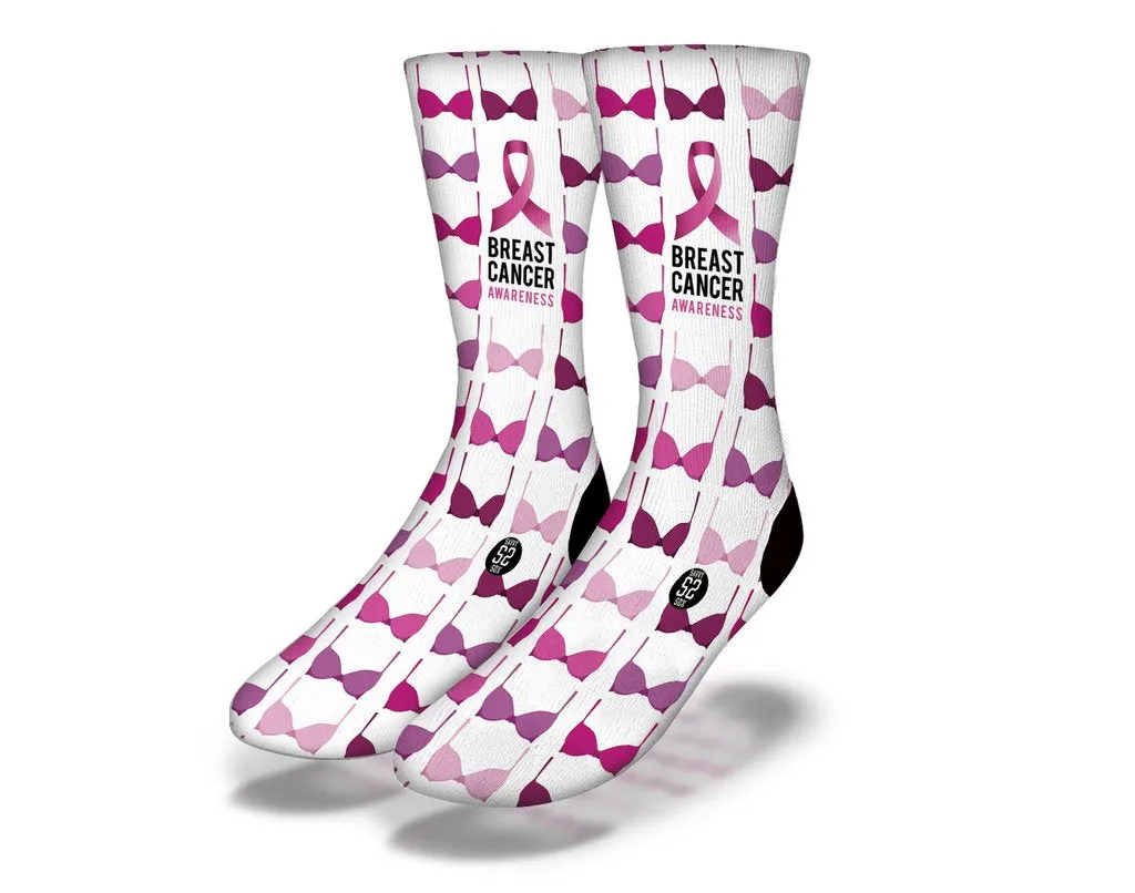 SAVVY SOX BREAST CANCER AWARENESS 6 SOCKS