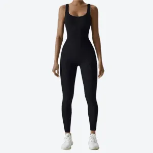 Seamless Stretch Fit Sleeveless Jumpsuits