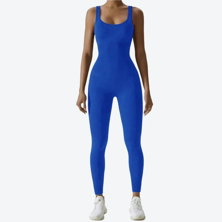 Seamless Stretch Fit Sleeveless Jumpsuits