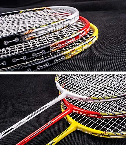 Senston - 2 Player Badminton Racket Set - Including 1 Badminton Bag/2 Rackets/2 Badminton /2 Grip­