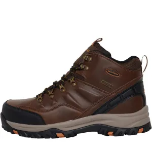 SKECHERS Mens Relment-Traven Dark Boots | Black | Size UK 8
