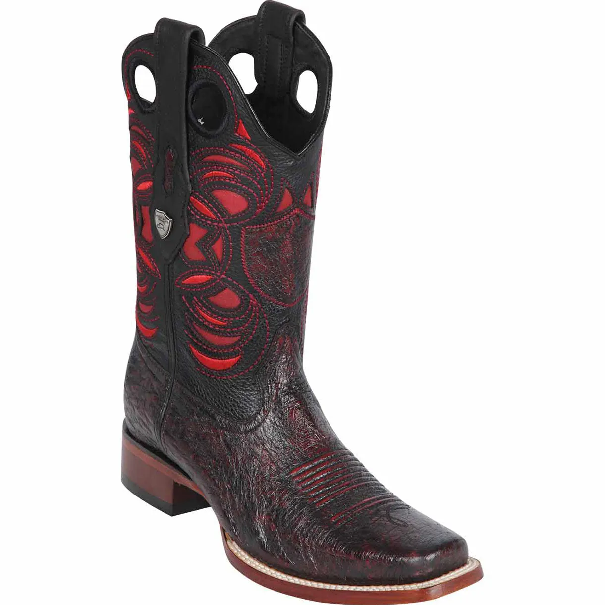 Smooth Ostrich Rodeo Toe Western Boots
