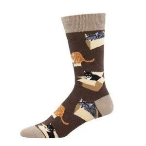Socksmith - Cat in a Box Crew Sock size 10-13