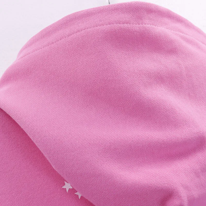 Sp5der Atlanta Hoodie-Pink #5503