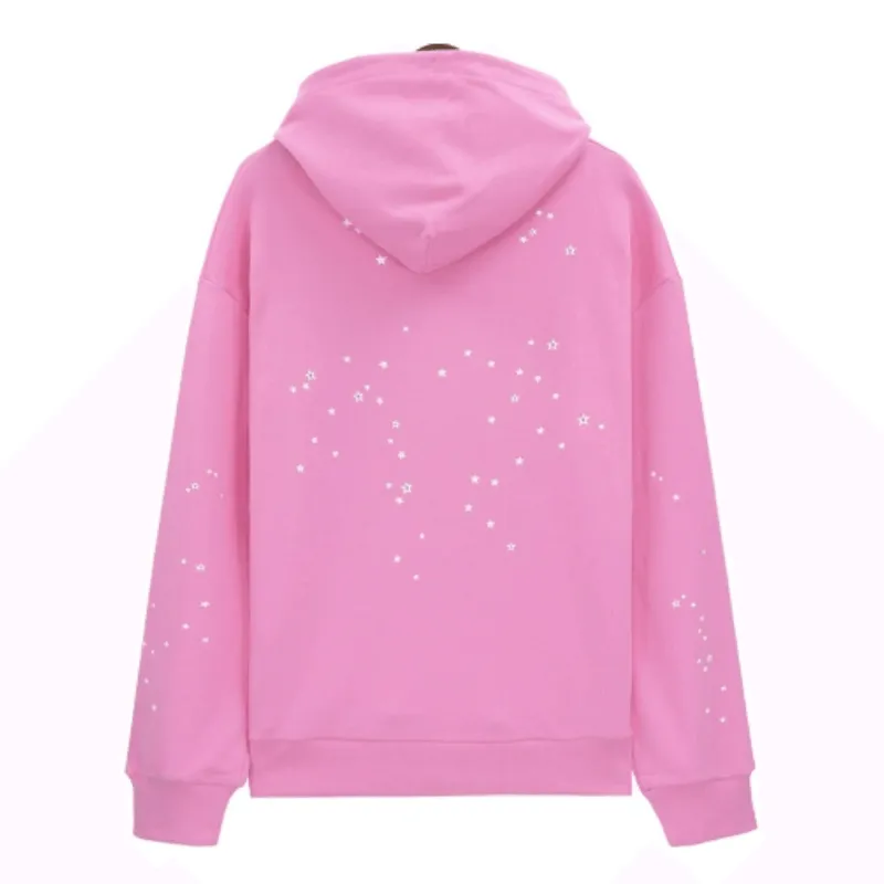 Sp5der Atlanta Hoodie-Pink #5503