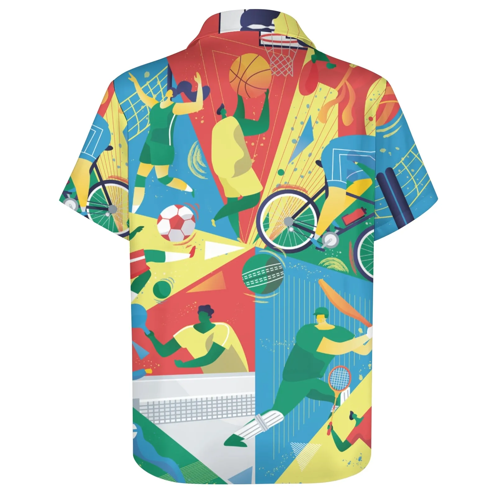 Sports Olympic Spirit Casual Short Sleeve Shirt 2404000470