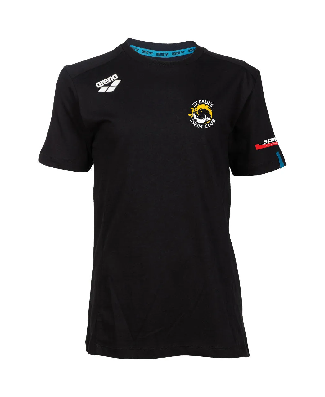 St Paul's Jr Panel T-Shirt - Black