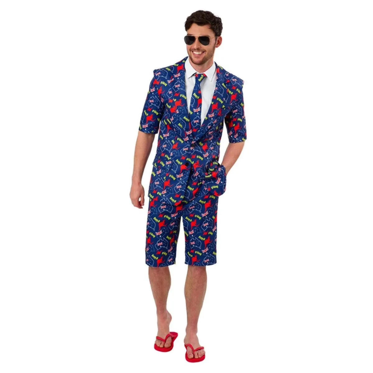 Stand Out Suit Australia Flag G'Day Mens