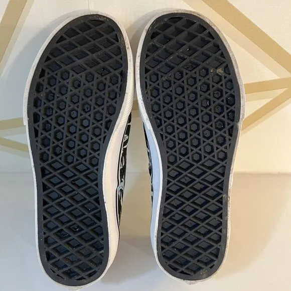 STAR WARS VANS Dark Side Planet Hoth Black Sneakers Shoes Big Kids Size 13