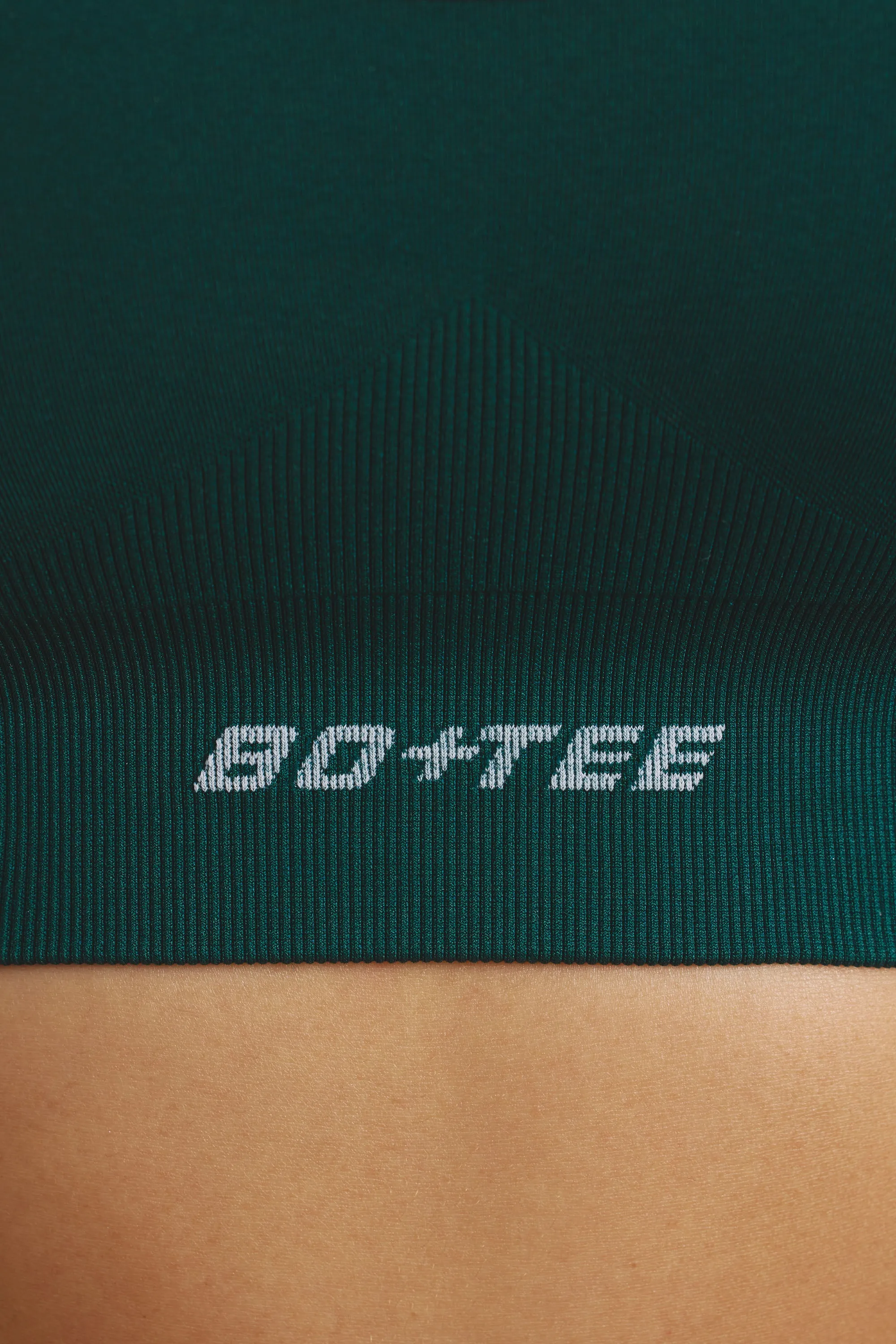 Streamline - Strappy Define Luxe Sports Bra in Jade Green