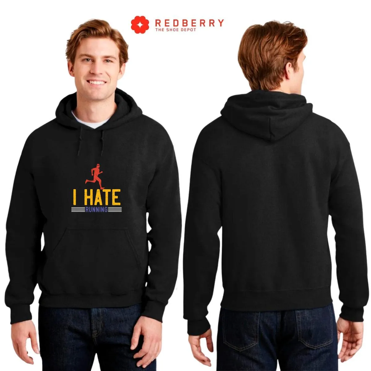 Sudadera Hombre  Hoodie Running Correr Maratón 011