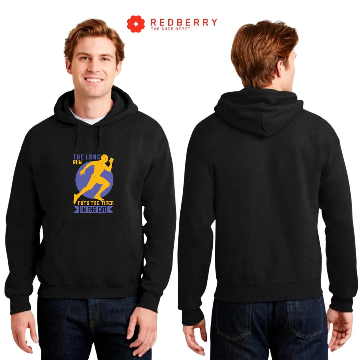 Sudadera Hombre  Hoodie Running Correr Maratón 036