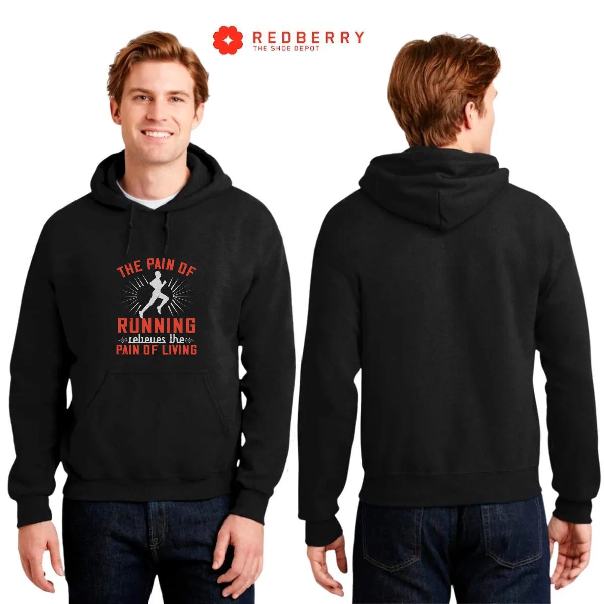 Sudadera Hombre  Hoodie Running Correr Maratón 039