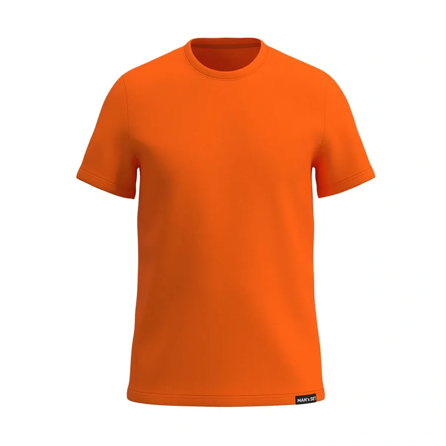 Super-soft Crew Neck T-Shirt, Orange