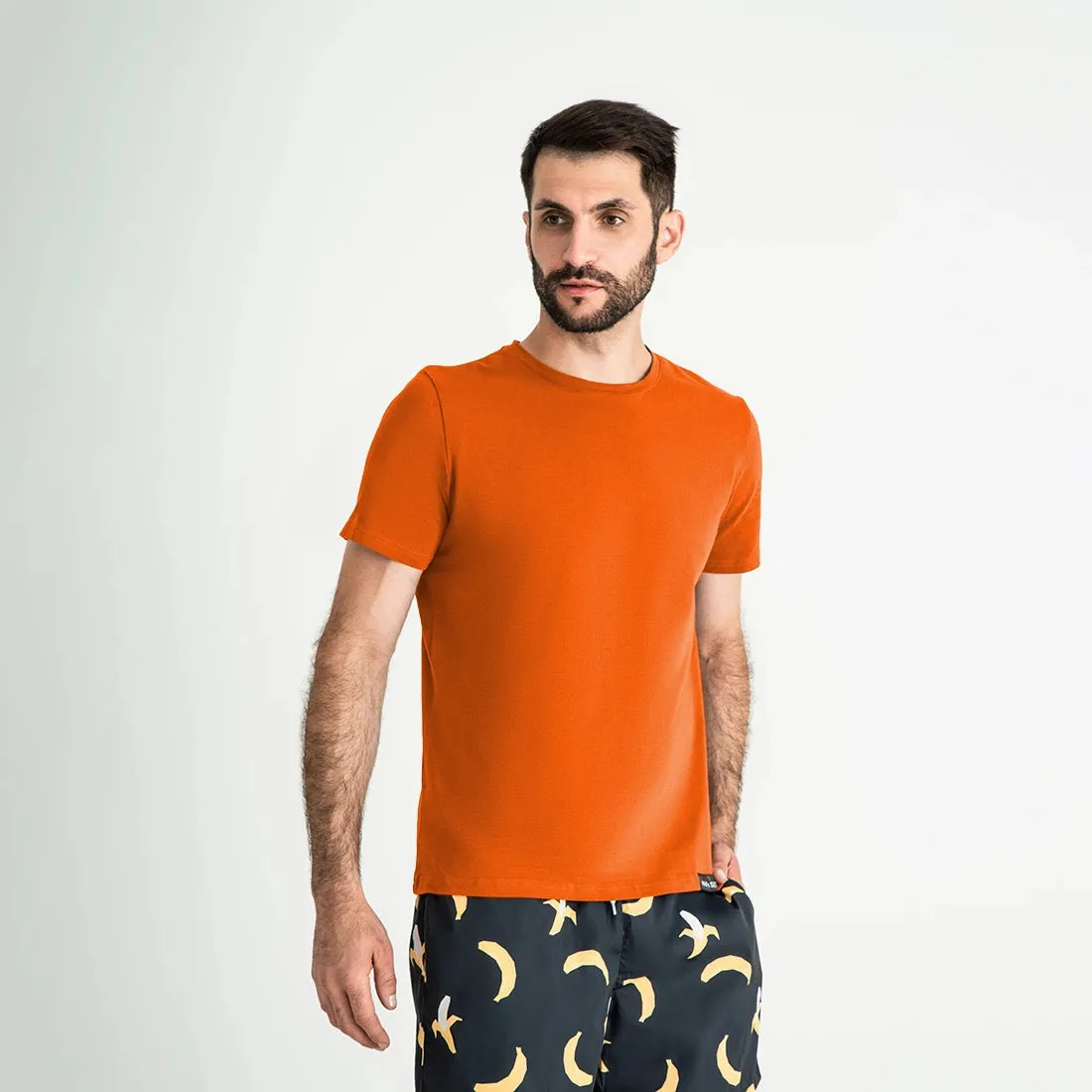Super-soft Crew Neck T-Shirt, Orange