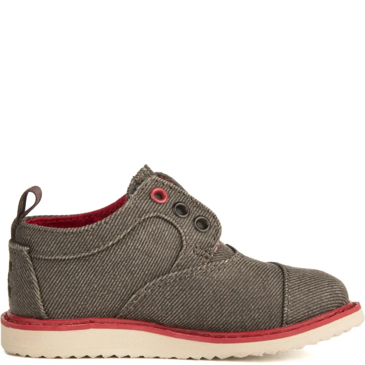 Tiny Toms Brogue Ash Twill Sneakers