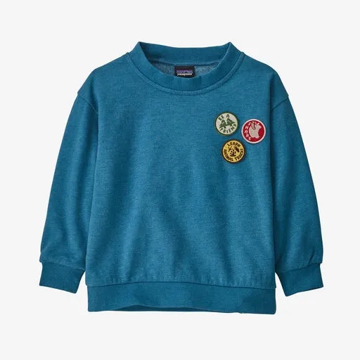 Toddler Patagonia | Baby Lightweight Crew Sweatshirt | Wavy Blue
