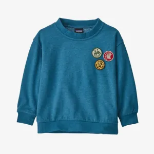 Toddler Patagonia | Baby Lightweight Crew Sweatshirt | Wavy Blue