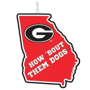 University of Georgia, State Ornament,3ot914state