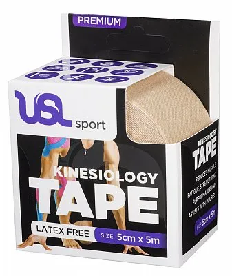 USL Sport Premium Kinesiology 5cm x 5m Beige