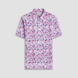 Victor Leaf Print OoohCotton Polo Shirt