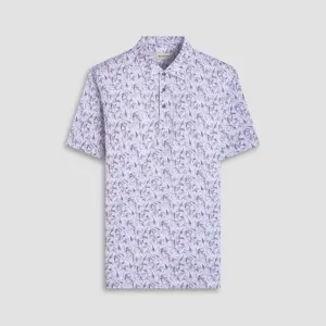 Victor Leaf Print OoohCotton Polo Shirt