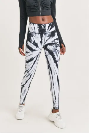 Vortex Tie-Dye Leggings-2 Colors Available