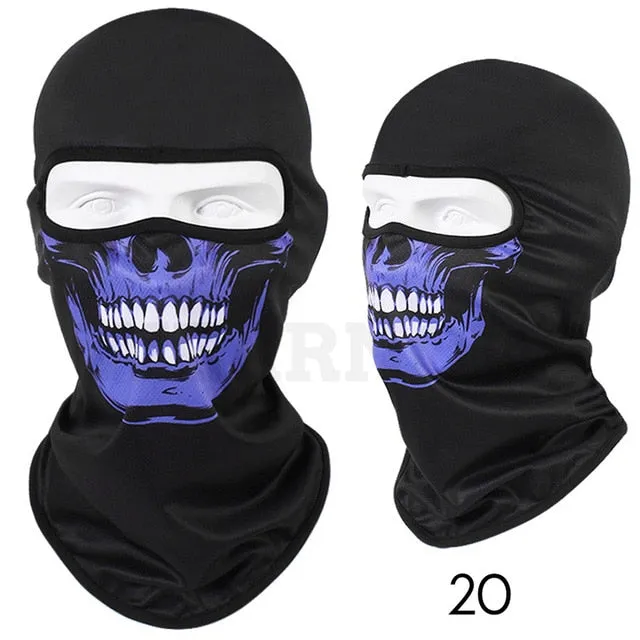 Winter face Hats Quick-drying Breathable Skull Cap Outdoor -Horror Mask
