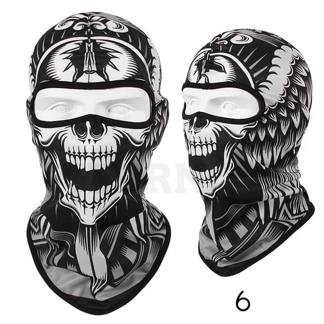 Winter face Hats Quick-drying Breathable Skull Cap Outdoor -Horror Mask