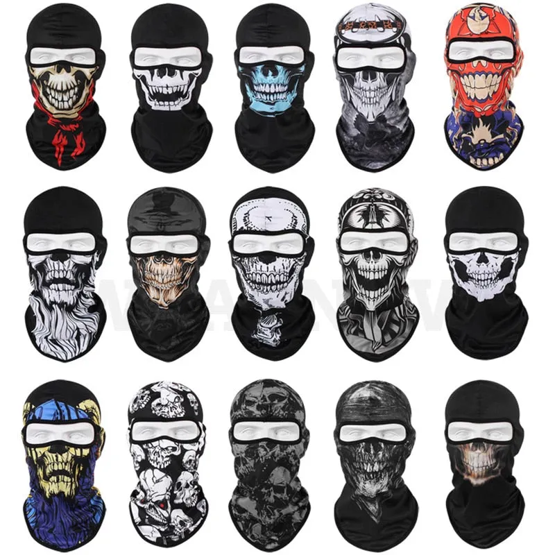 Winter face Hats Quick-drying Breathable Skull Cap Outdoor -Horror Mask