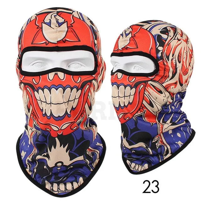 Winter face Hats Quick-drying Breathable Skull Cap Outdoor -Horror Mask