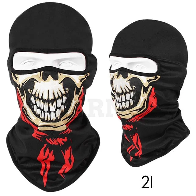 Winter face Hats Quick-drying Breathable Skull Cap Outdoor -Horror Mask