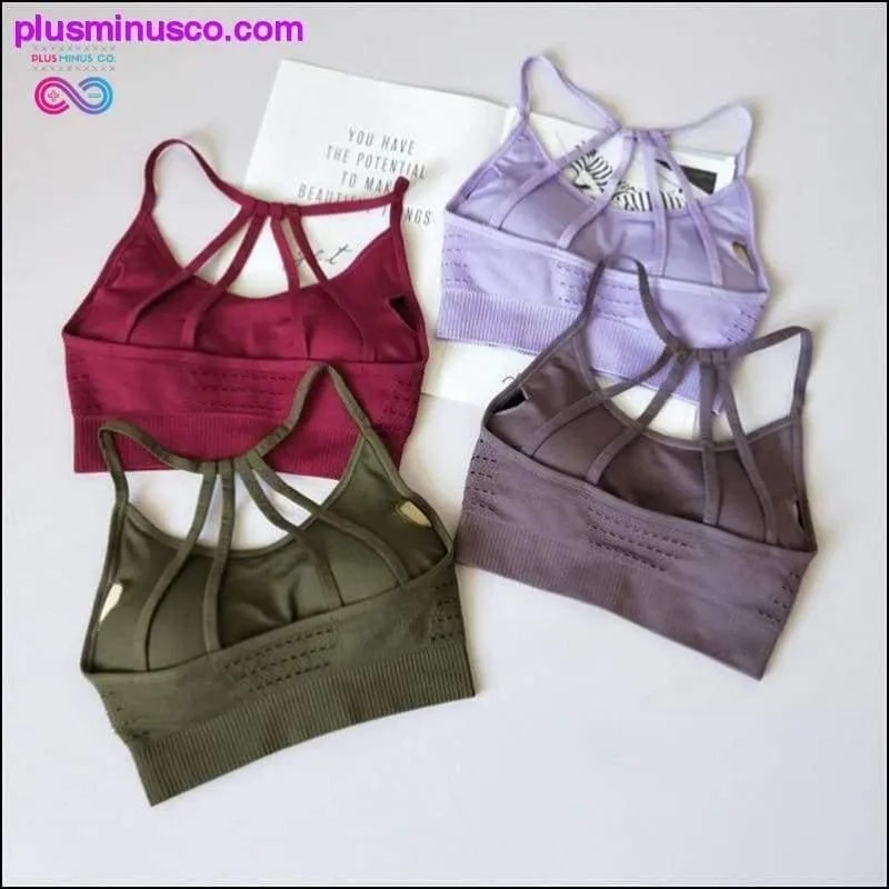 Women Red Padded Sports Bra Seamless Yoga Set Padded Sports