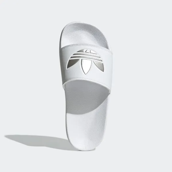 Womens Adilette Lite - White/Silver
