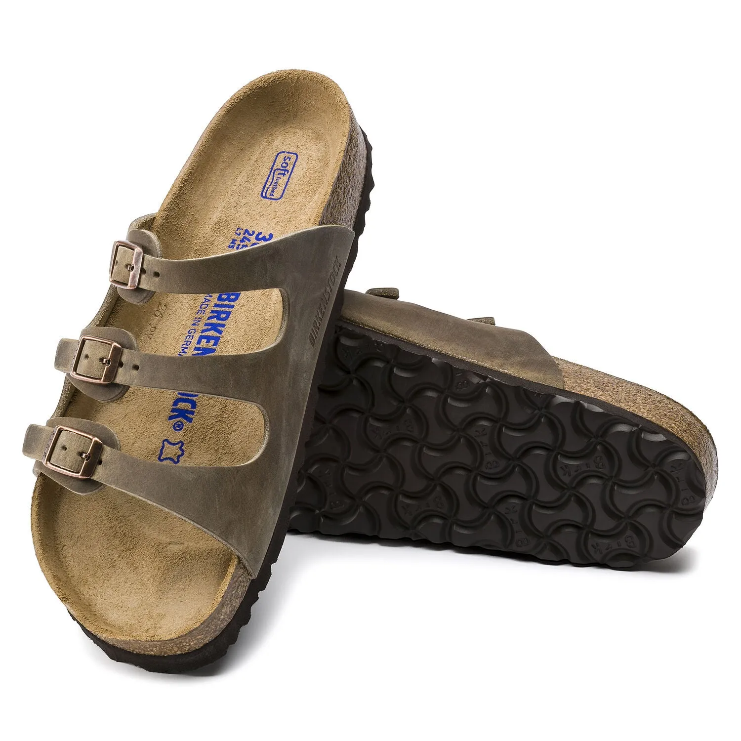 Women's Birkenstock | Florida Three Strap Sandal | Tobacco Brown