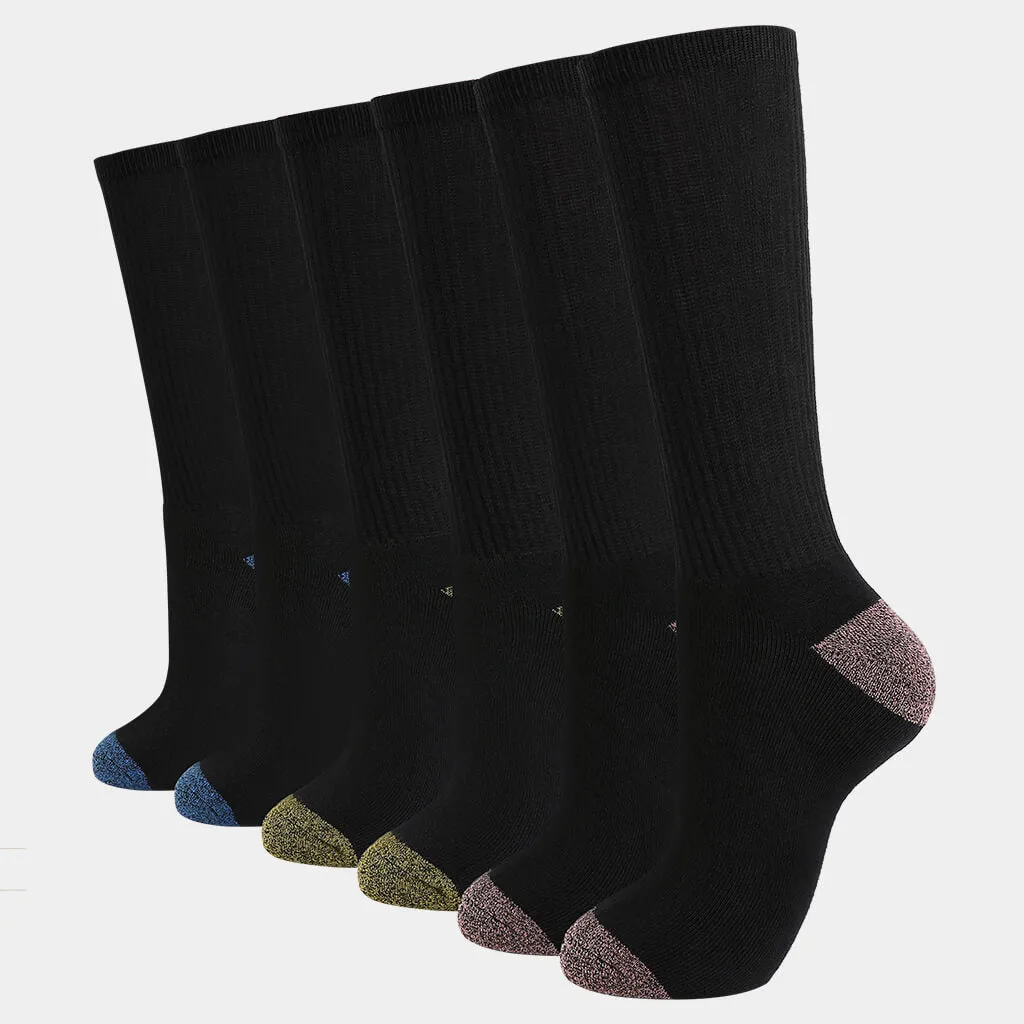WOMEN'S CREW SOCKS 6PACK