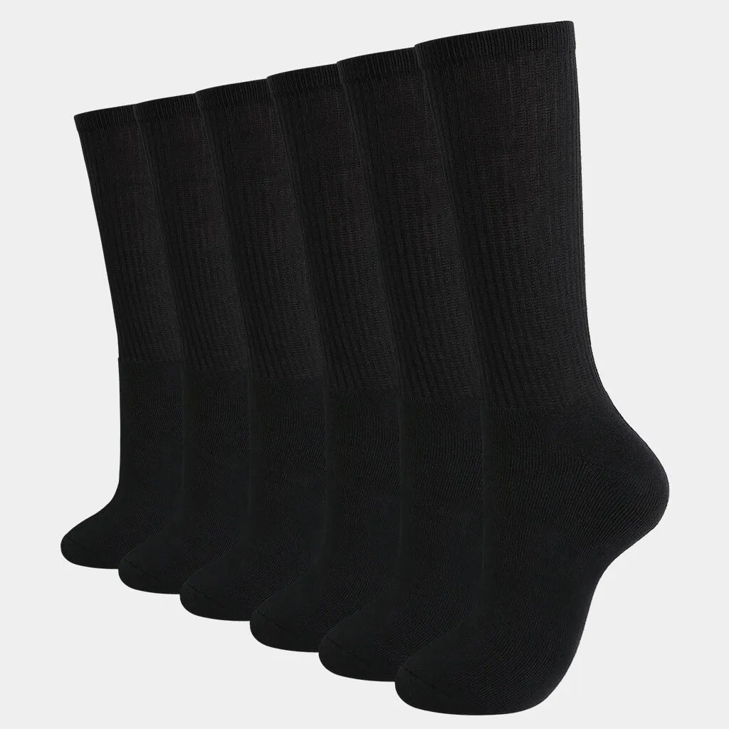 WOMEN'S CREW SOCKS 6PACK