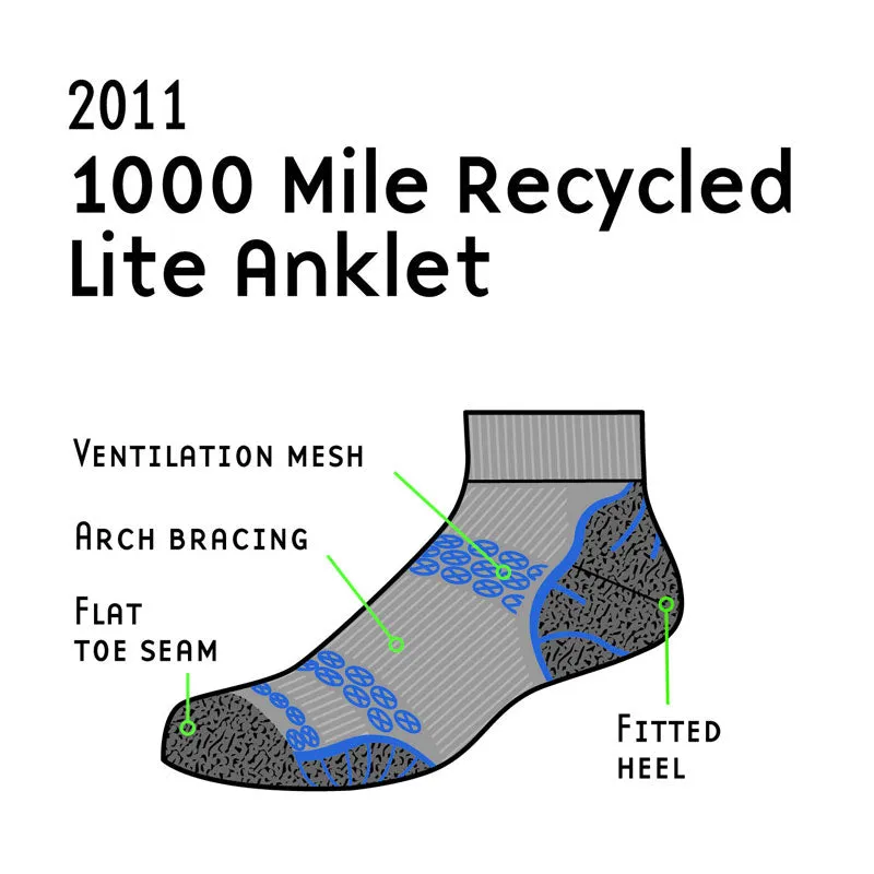 Women's Lite Anklet Repreve Double Layer Sock - 2011