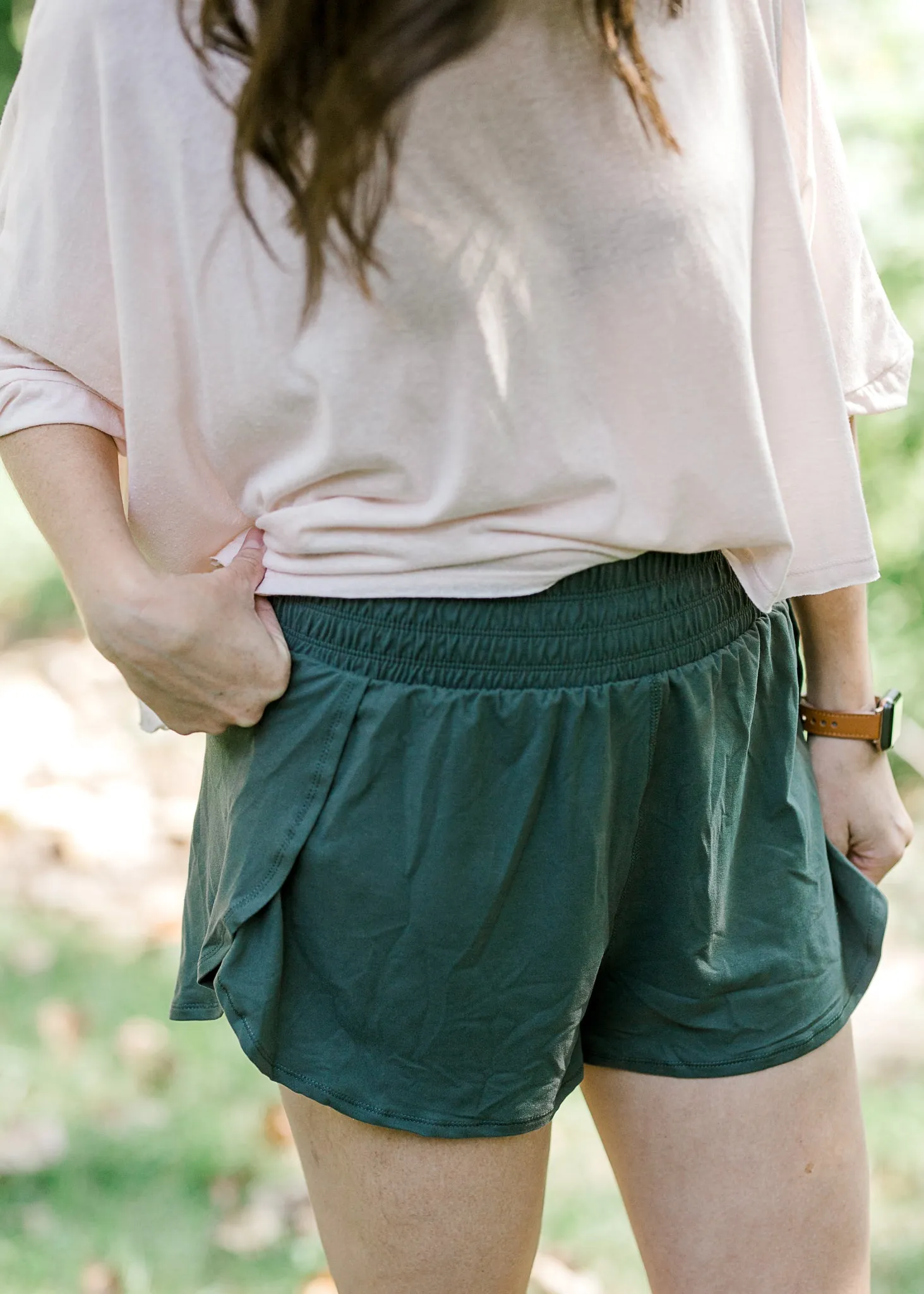 X Smoked Spruce Elastic Work Out Short