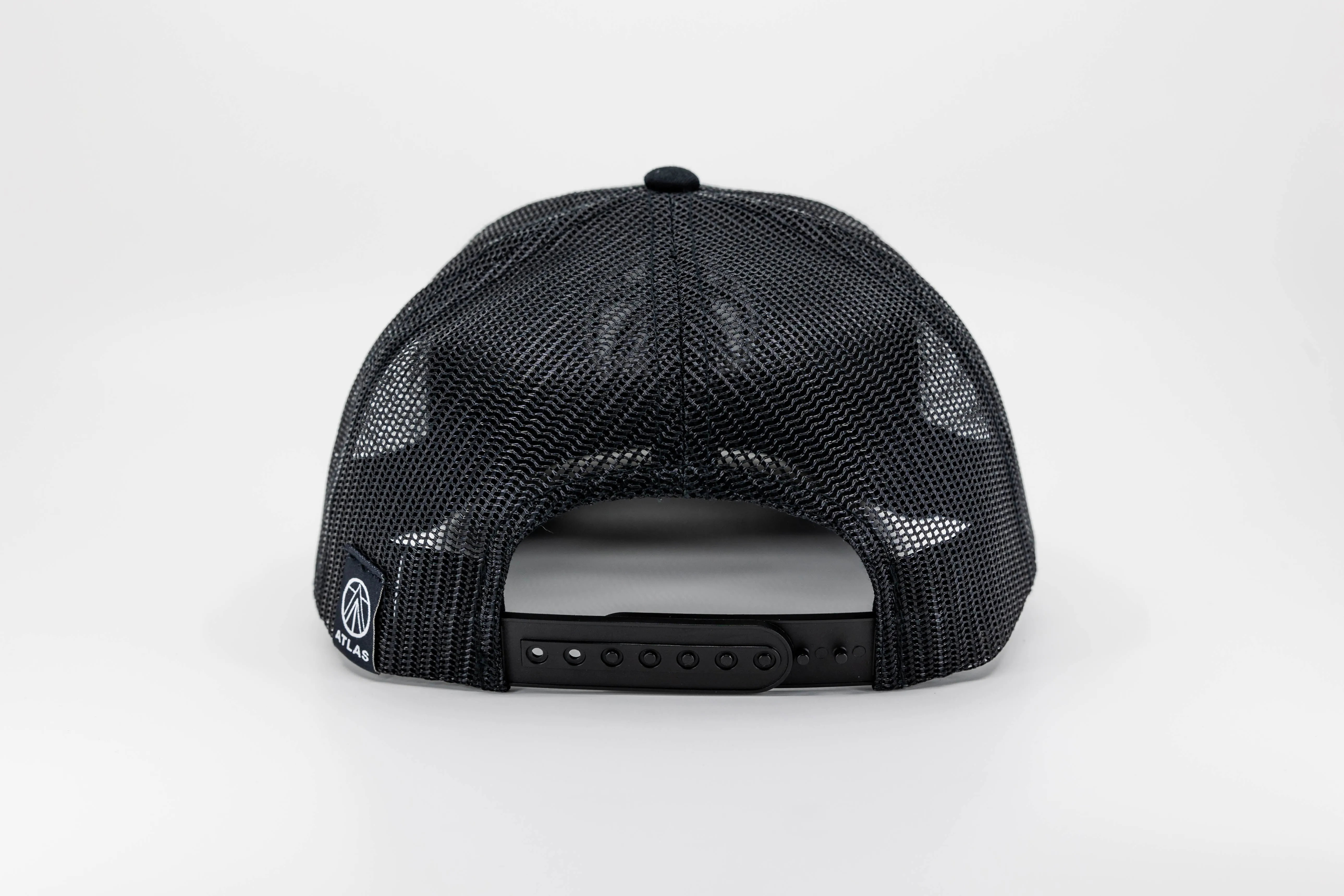 Youth Black Curved Trucker